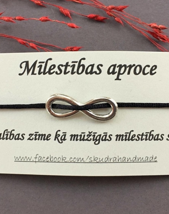 Mīlestības aproce &quot;bezgalība&quot; melna